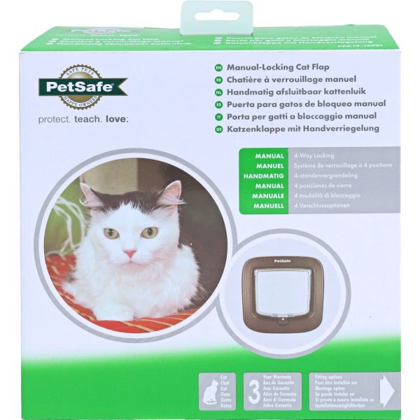 Petsafe Kattendeur 4lock Bruin