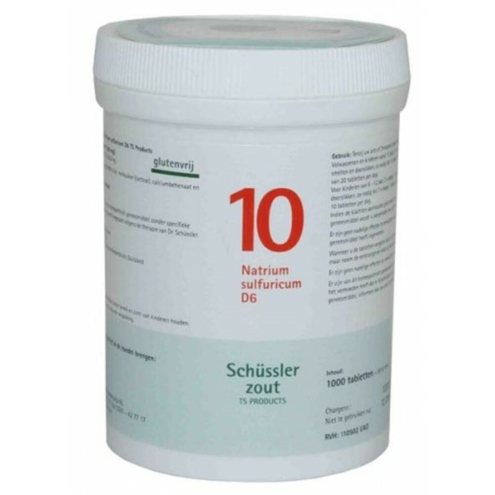 Pfluger Schussler Zout nr 10 Natrium Sulfuric D6 1000 tabletten