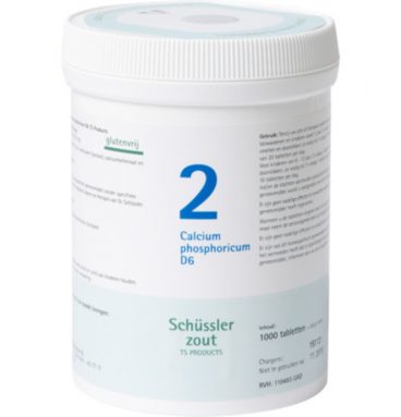 Pfluger Schussler Zout nr 2 Calcium Phosphoricum D6 1000 tabletten