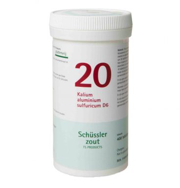 2x Pfluger Schussler Zout nr 20 Kalium Aluminium Sulfuricum D6 400 tabletten