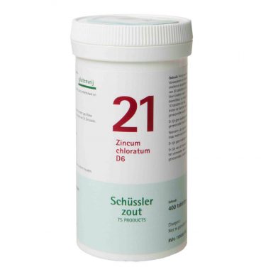 2x Pfluger Schussler Zout nr 21 Zincum Chloratum D6 400 tabletten