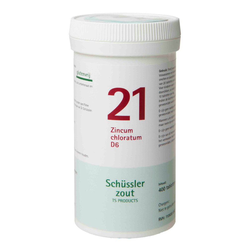 2x Pfluger Schussler Zout nr 21 Zincum Chloratum D6 400 tabletten