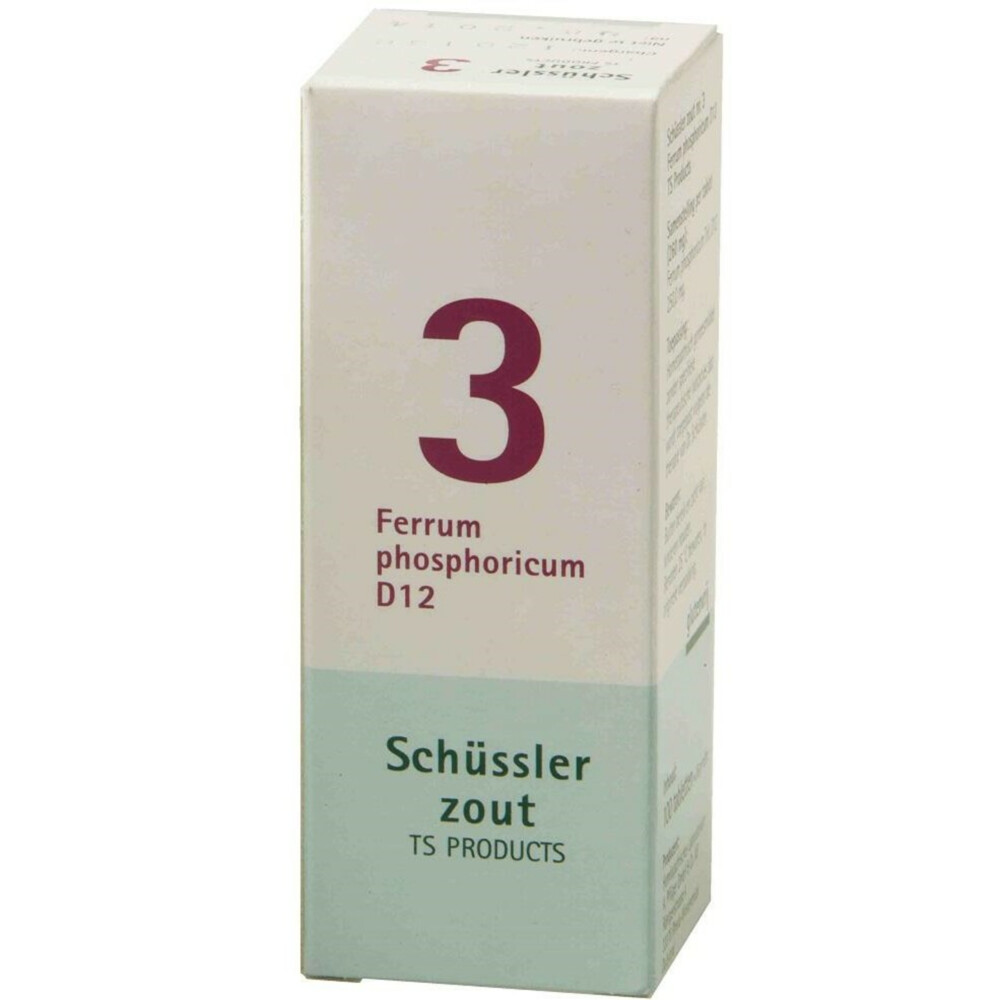 Pfluger Schussler Zout nr 3 Ferrum Phosphoricum D12 100 tabletten