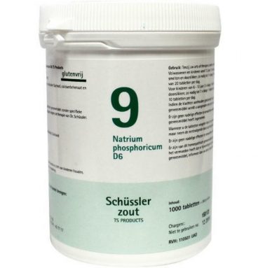 Pfluger Schussler Zout nr 9 Natrium Phosphoricum D6 1000 tabletten