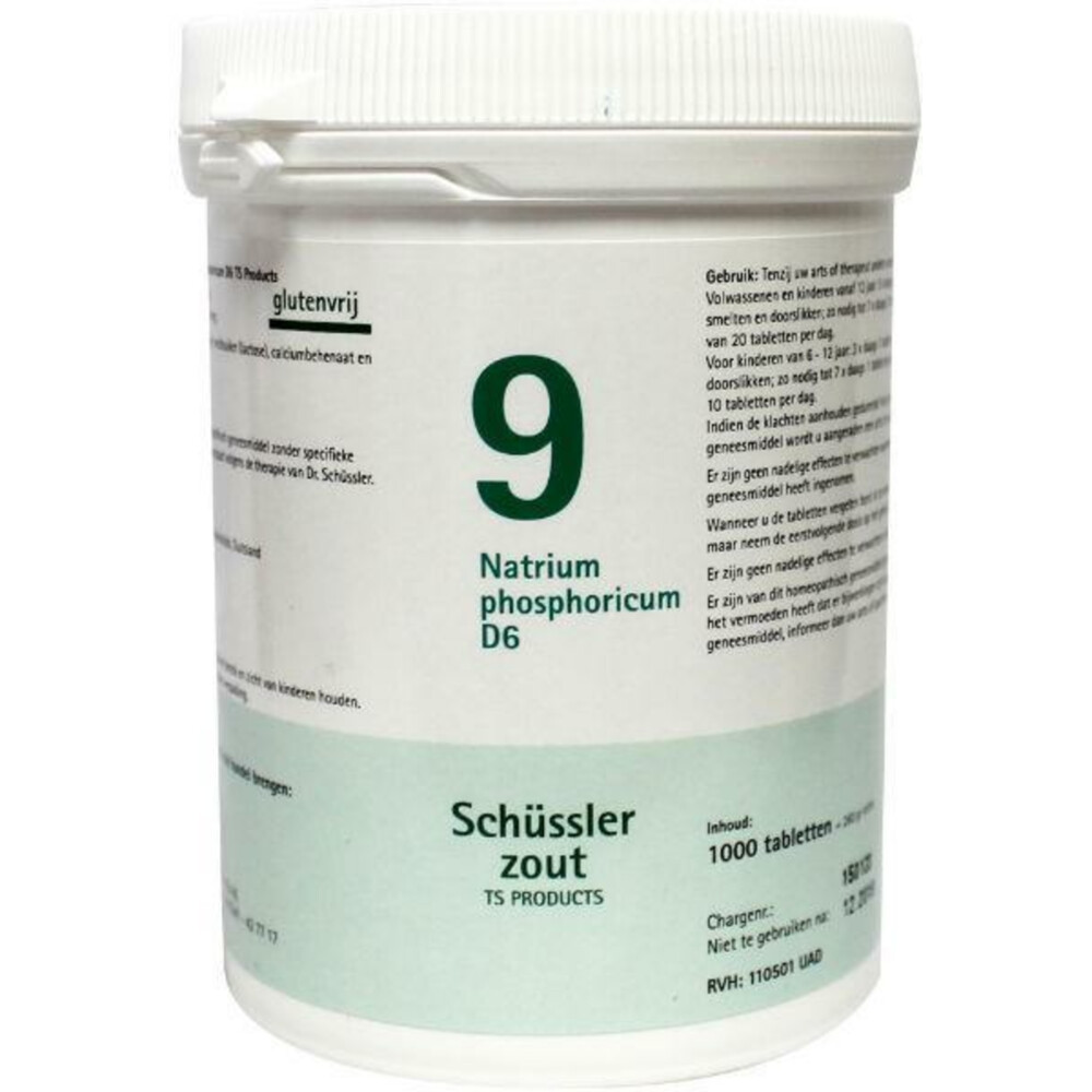 Pfluger Schussler Zout nr 9 Natrium Phosphoricum D6 1000 tabletten