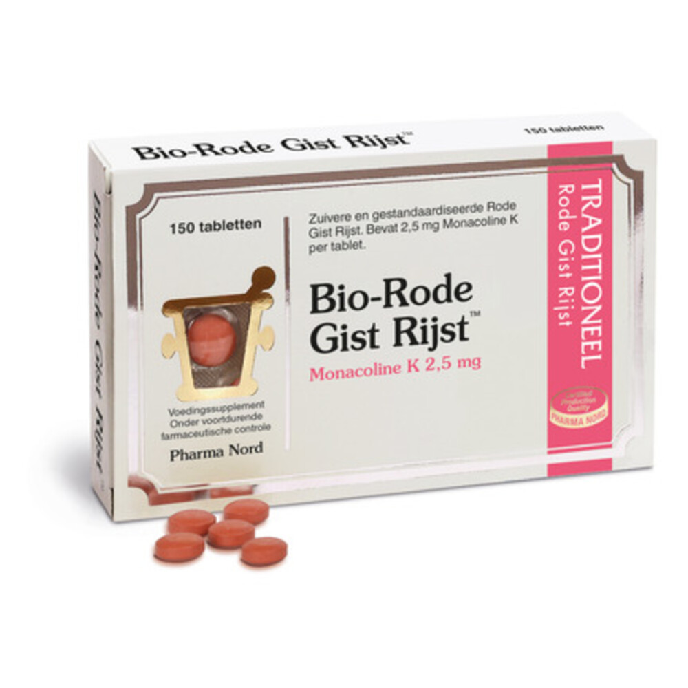 Pharma Nord Bio-Rode Gist Rijst 150 tabletten