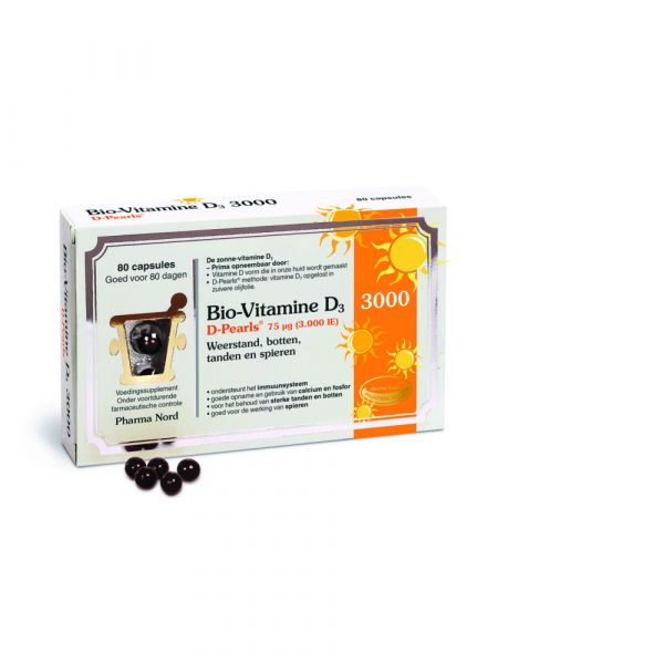 Pharma Nord Bio Vitamine D3 Pearls 75µg 80 capsules