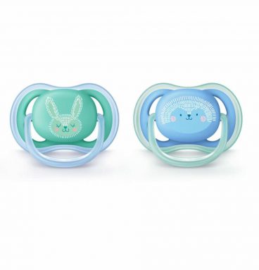 Philips Avent Fopspeen Ultra Air 6-18 mnd Boy met Opdruk 2 stuks