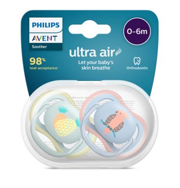 Philips Avent Ultra Air Fopspeen 0-6 maanden Jongen 2 stuks