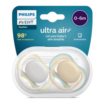 Philips Avent Ultra Air Fopspeen 0-6 maanden Jongen/Meisje 2 stuks