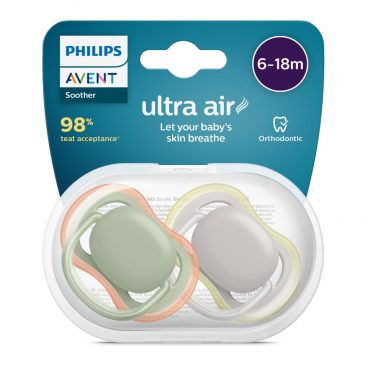 Philips Avent Ultra Air Fopspeen 6-18 maanden Jongen/Meisje 2 stuks