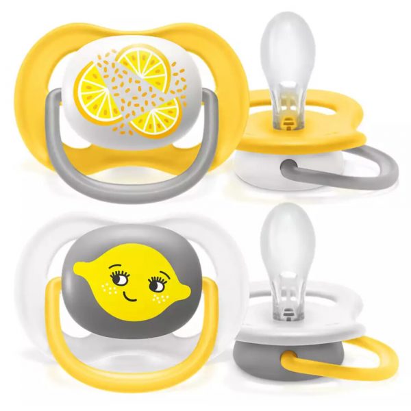 Philips Avent Ultra Air Fopspeen Lemon 6-18 mnd 2 stuks