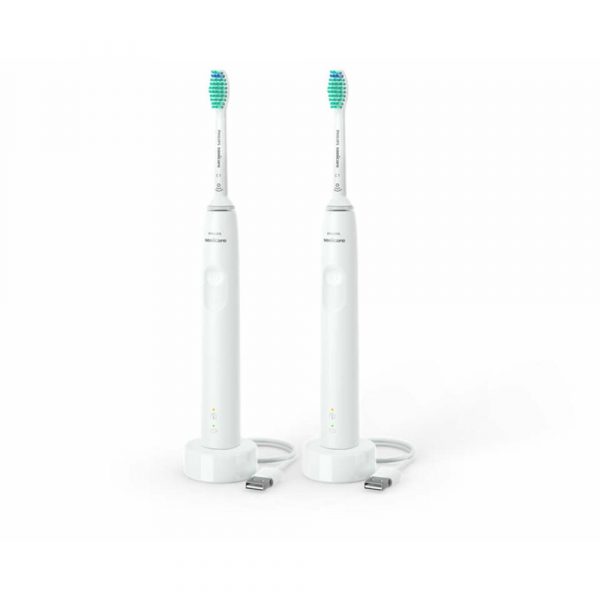 Philips Sonicare Power Elektrische Tandenborstel Series 3100 HX3675/13 Wit 2 stuks