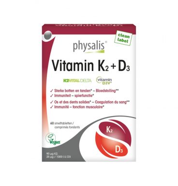 Physalis Vitamin K2&D3 60 tabletten