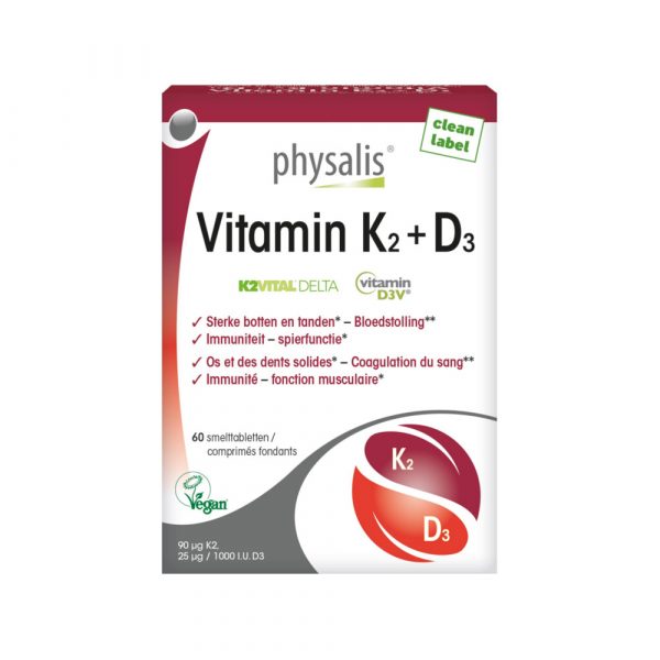 Physalis Vitamin K2&D3 60 tabletten