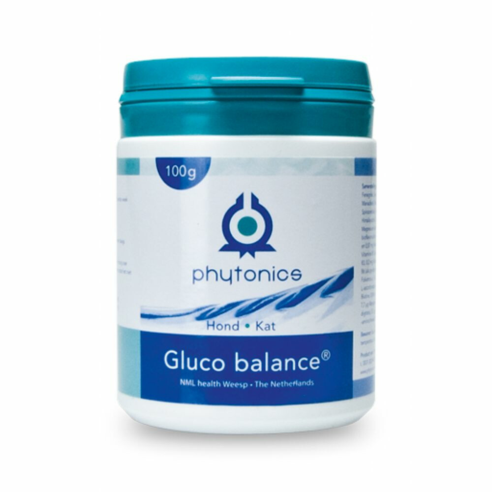 Phytonics Gluco Balance Hond - Kat 100 gr