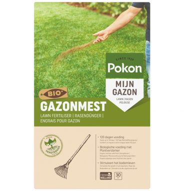 4x Pokon Gazonmest voor 30m2 Biologisch 2 kg