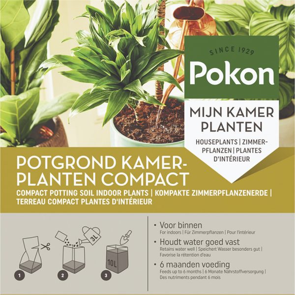 Pokon Kokos Potgrond Kamerplanten Compact 10 liter