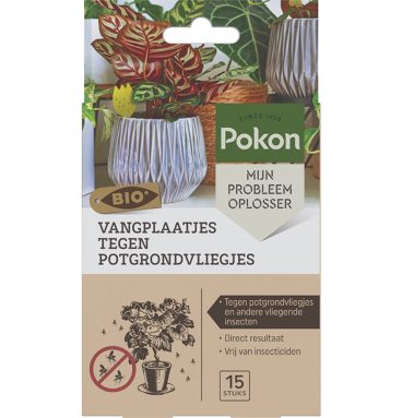 3x Pokon Vangplaatjes tegen Potgrondvliegjes Biologisch 15 stuks