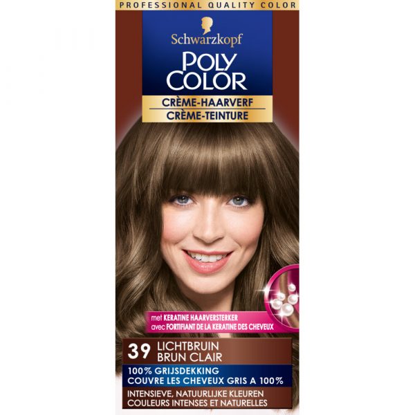 Poly Color Créme Permanente Haarverf 39 Lichtbruin 90 ml