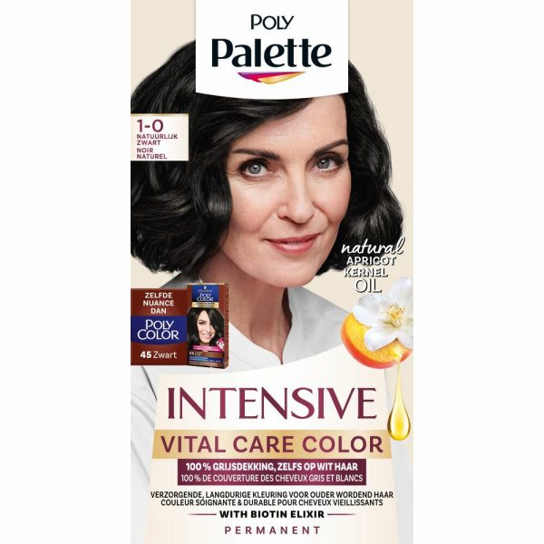 3x Poly Palette Vital Care 1-0 Natuurlijk Zwart