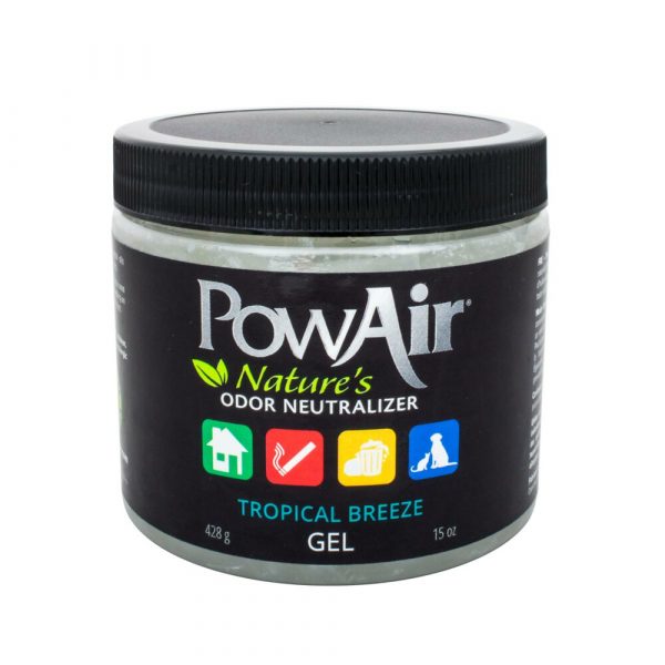 PowAir Geurverwijderaar Gel Klein Tropical Breeze 400 gr