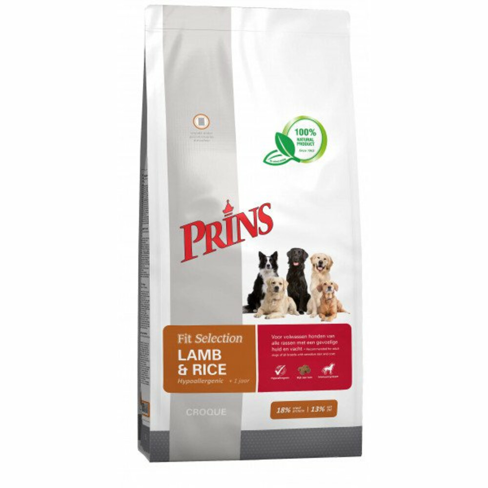 Prins Fit Selection Hond Lam - Rijst 2 kg