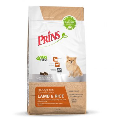 Prins Hondenvoer ProCare Hypoallergic Mini Lamb&Rice 15 kg