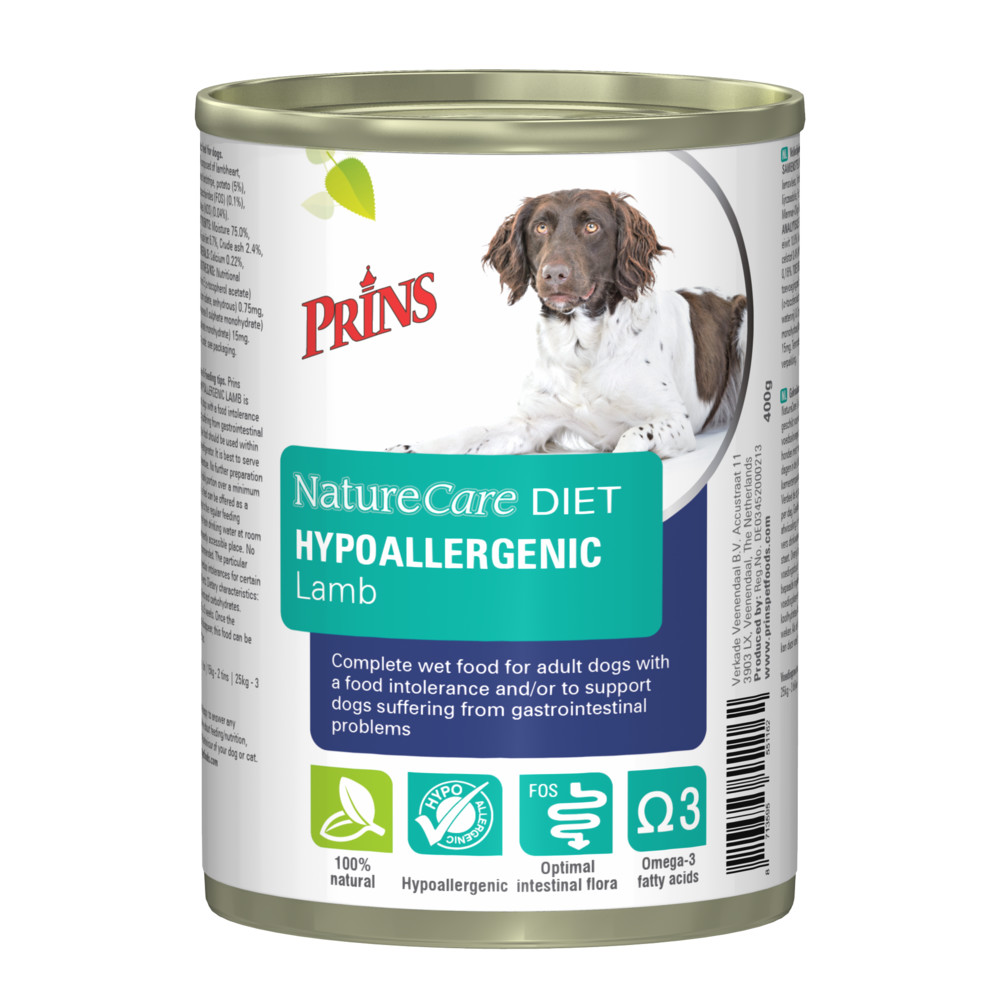 Prins NatureCare Dieet Hypoallergenic Lam Hond Natvoer 400 gr