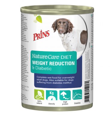 Prins NatureCare Diet Weight Reduction&Diabetic Hond Natvoer 400 gr