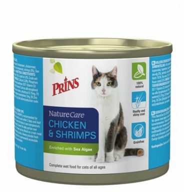 6x Prins Naturecare Cat Kip - Garnaal 200 gr