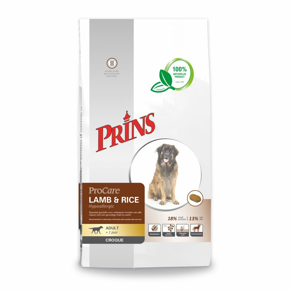 Prins ProCare Croque Lam - Rijst Hypoallergeen Hondenvoer 10 kg