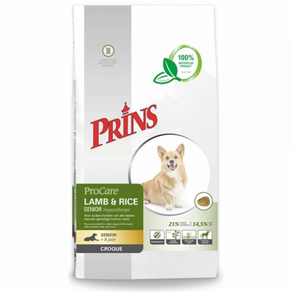 Prins ProCare Croque Lam Rijst Hypoallergic Senior 10 kg