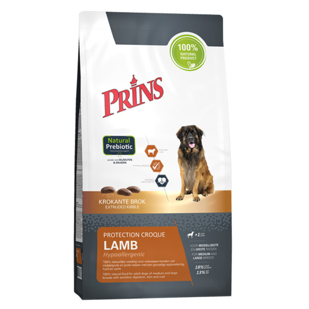 Prins Protection Croque Hypoallergic Lam Hondenvoer 10 kg