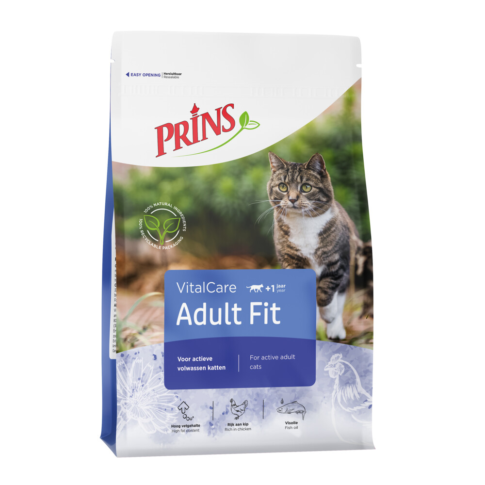 6x Prins VitalCare Adult Fit Kattenvoer 400 gr