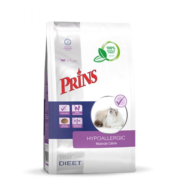 Prins VitalCare Dieet Hypoallergic Moderate Calorie Kattenvoer 1