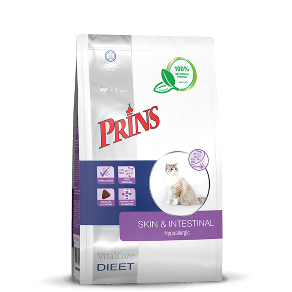 Prins VitalCare Diet Skin&Intestinal Hypoallergeen Kattenvoer 1