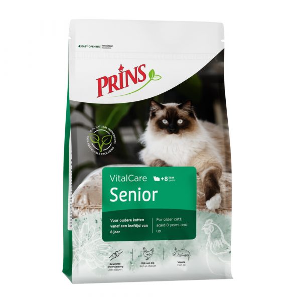 6x Prins VitalCare Senior Kattenvoer 400 gr