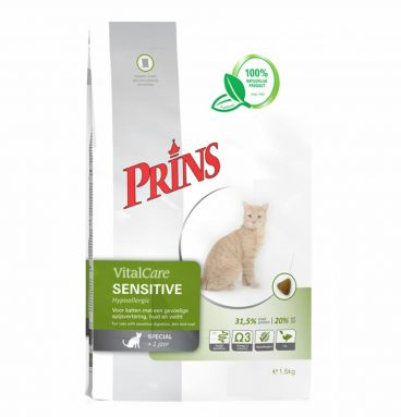 Prins VitalCare Sensitive Hypo Allergeen Kattenvoer 1