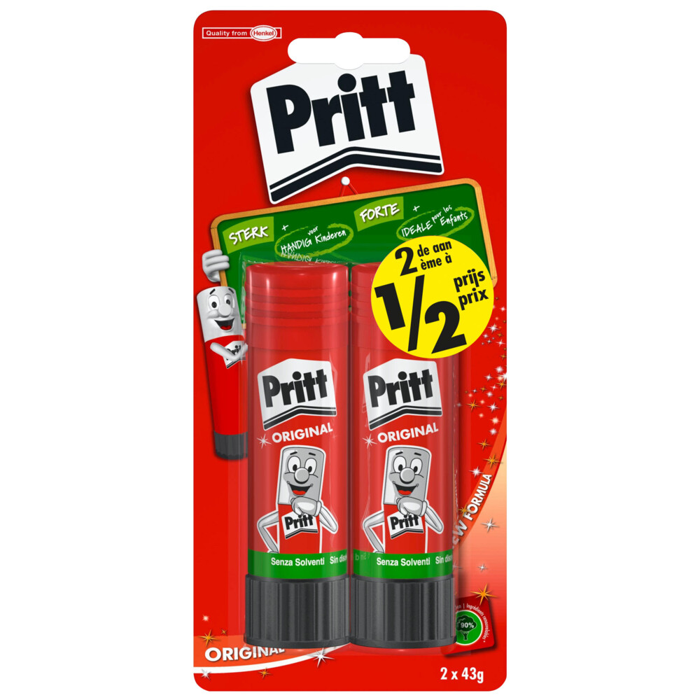 Pritt Plakstift Original 2 x 43 gr