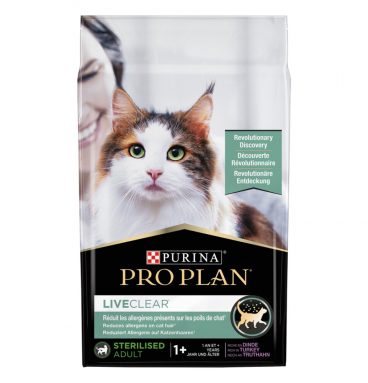 Pro Plan LiveClear Sterilised Adult 1+ Kalkoen 7 kg