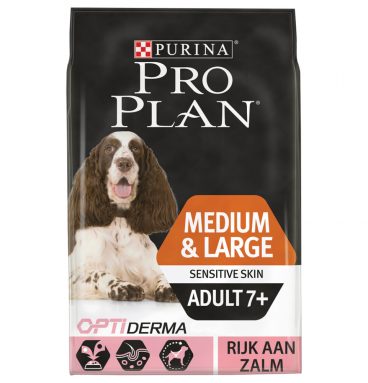 Pro Plan Optiderma Adult 7+ Sensitive Skin Medium - Large 14 kg