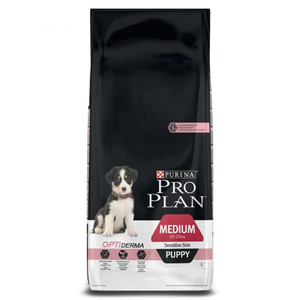 Pro Plan Optiderma Puppy Sensitive Skin Medium 12 kg