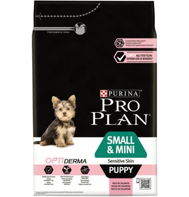 4x Pro Plan Optiderma Puppy Sensitive Skin Small - Mini 3 kg