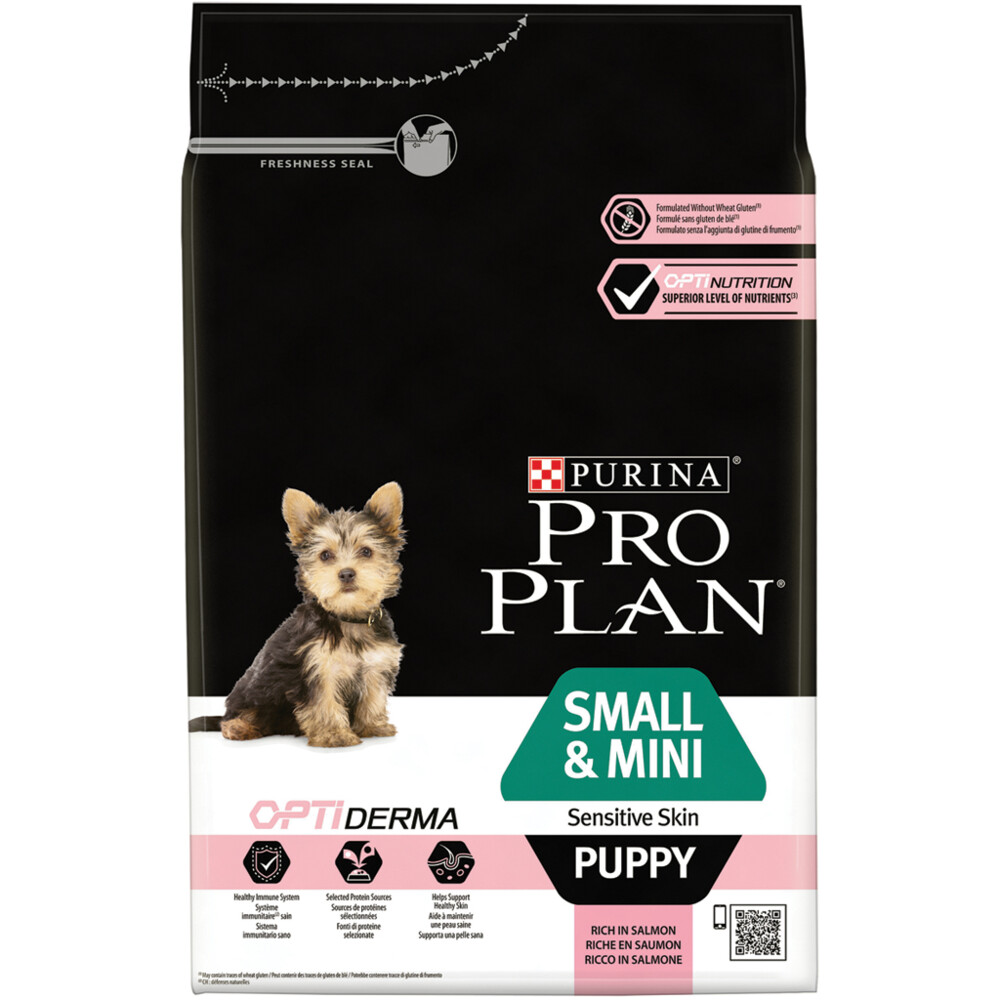 4x Pro Plan Optiderma Puppy Sensitive Skin Small - Mini 3 kg