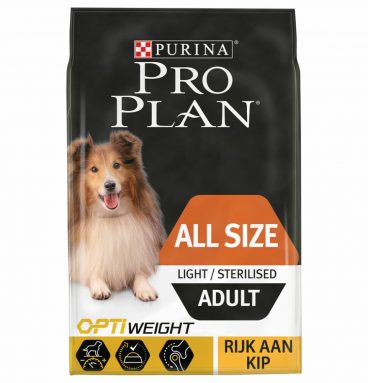 4x Pro Plan Optiweight Adult Light 3 kg