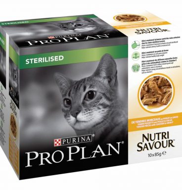 Pro Plan Sterilised Nutrisavour Adult Kip 10 x 85 gr