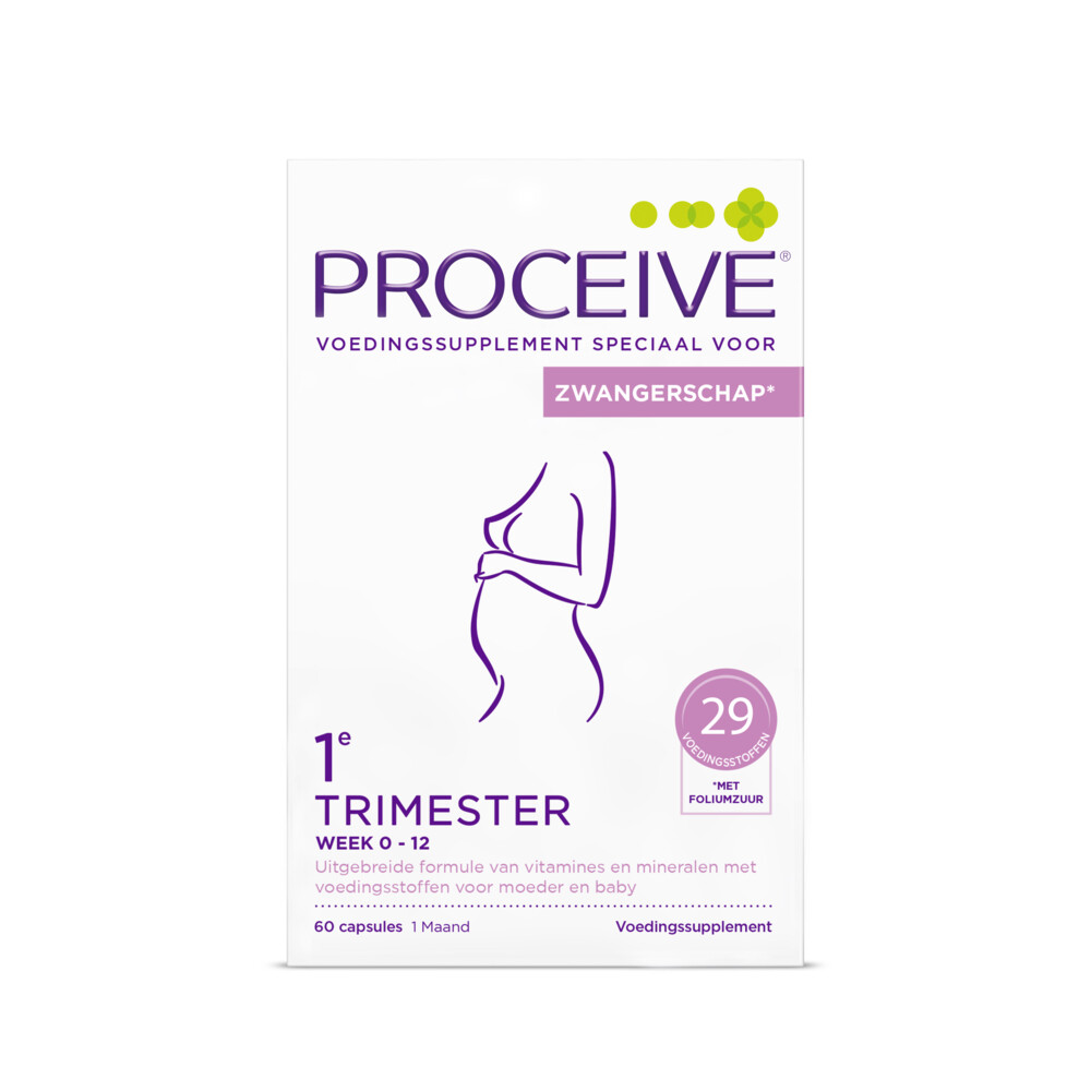 Proceive Zwangerschap Trimester 1 60 capsules