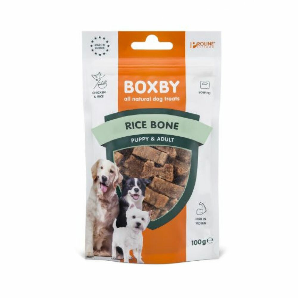 Proline Dog Boxby Rice Bone 100 gr