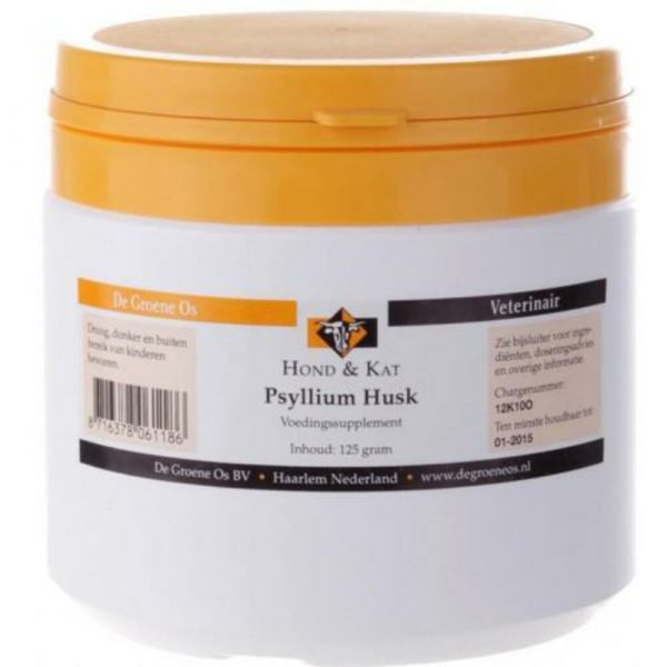 Psyllium Husk Hond/Kat 125 gr